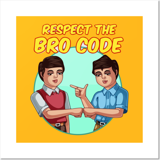 bro code Wall Art by RehdPanda